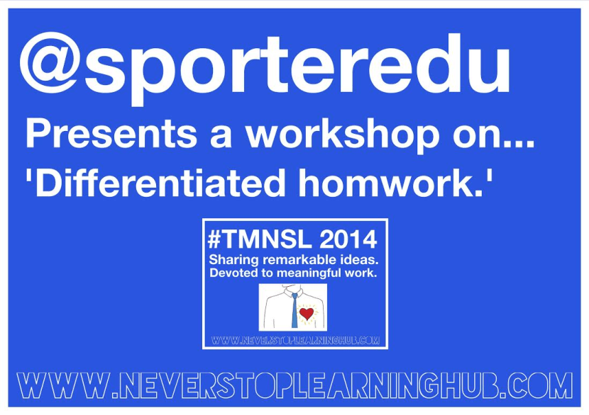 Differentiated homework by @sporteredu